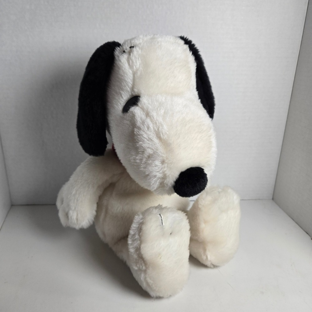 Peanuts Snoopy Kohls Cares 14" Plush Stuffed Animal Fuzzy White Dog